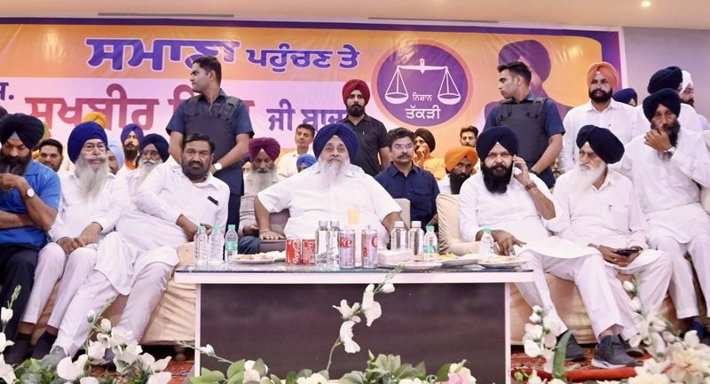 AAP ਦੇ ਰਾਜ ਵਿੱਚ ਪੰਜਾਬ 'ਚ ਕੋਈ ਵੀ ਸੁਰੱਖਿਅਤ ਨਹੀਂ, ਪੁਲੀਸ ਫੋਰਸ 'ਤੇ ਵੀ ਹੋ ਰਹੇ ਹਮਲੇ: ਸੁਖਬੀਰ ਬਾਦਲ
