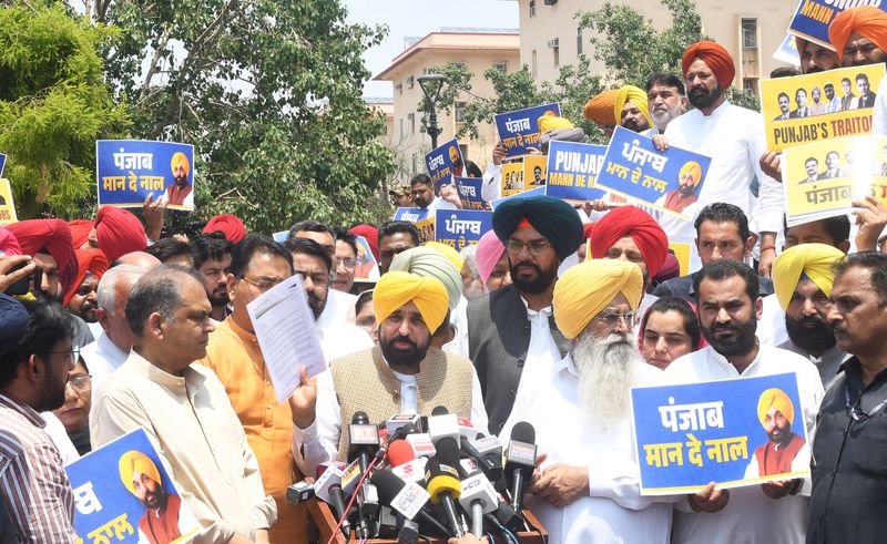 Murder of Constitution’: Punjab CM Mann urges President to revoke membership of 6 RS MPs